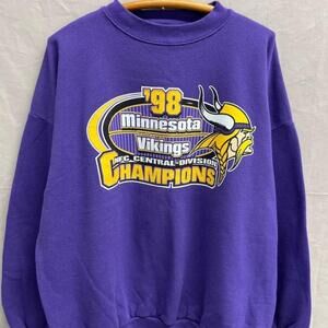 1998 Minnesota Vikings Champions Purple Retro Sweatshirt